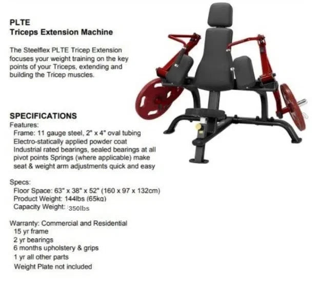 (PLTE) Machine SteelFlex Tricep Extension