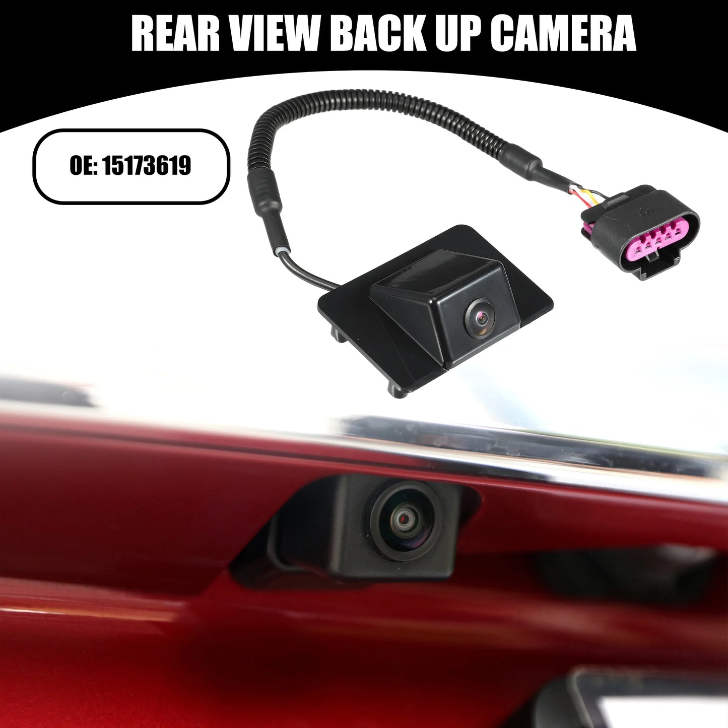 Up Suburban View 3500 2008 Black 2500 1500 Plastic Chevrolet Back No.15173619 for Rear Camera