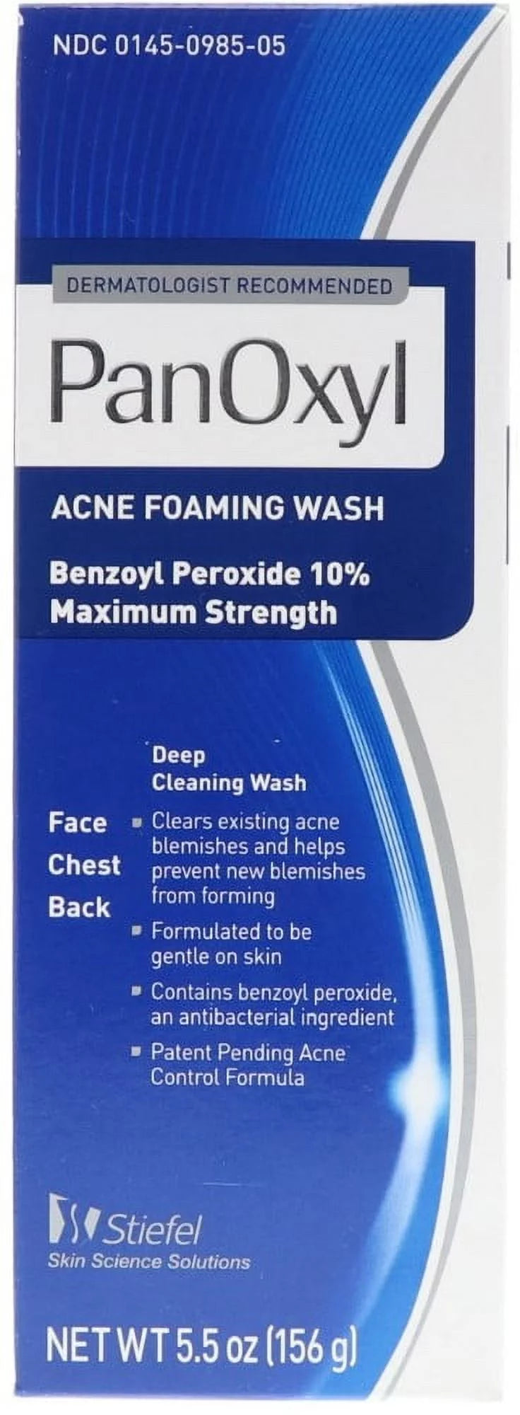 Wash 5.5 10% 3) Foaming (Pack PanOxyl oz of Acne