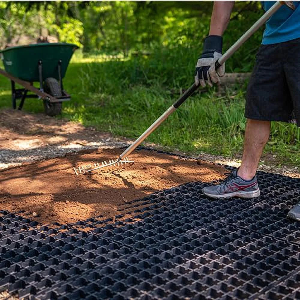 Yardfully Lawn Parking - Drive-on feet Square Pavers, (DIY) of Pathways, 26.5 (Approx. Grid, Driveways, Pack 5 Coverage)