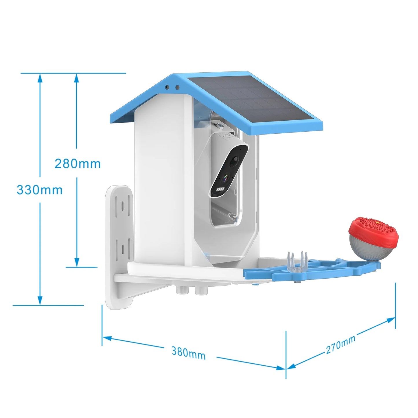 Solar Vision Capture Vision 1080p Real Camera Waterproof Feeder Camera Solar Ip66 Nebublu Auto Camera Feeder Feeder Camera Camera Videos Low 1080p With camera,Feeder