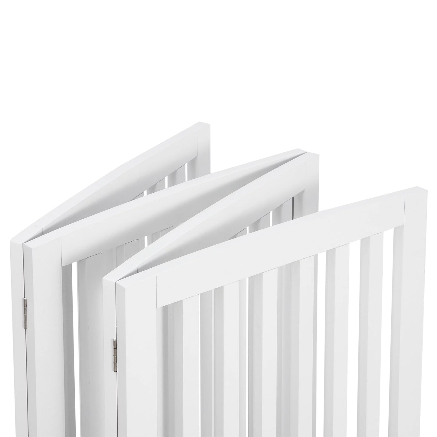 ZENY White Protectors, Dog Entryway Panels Frame 4 MDF 8 Gate Pet with Fence Foldable