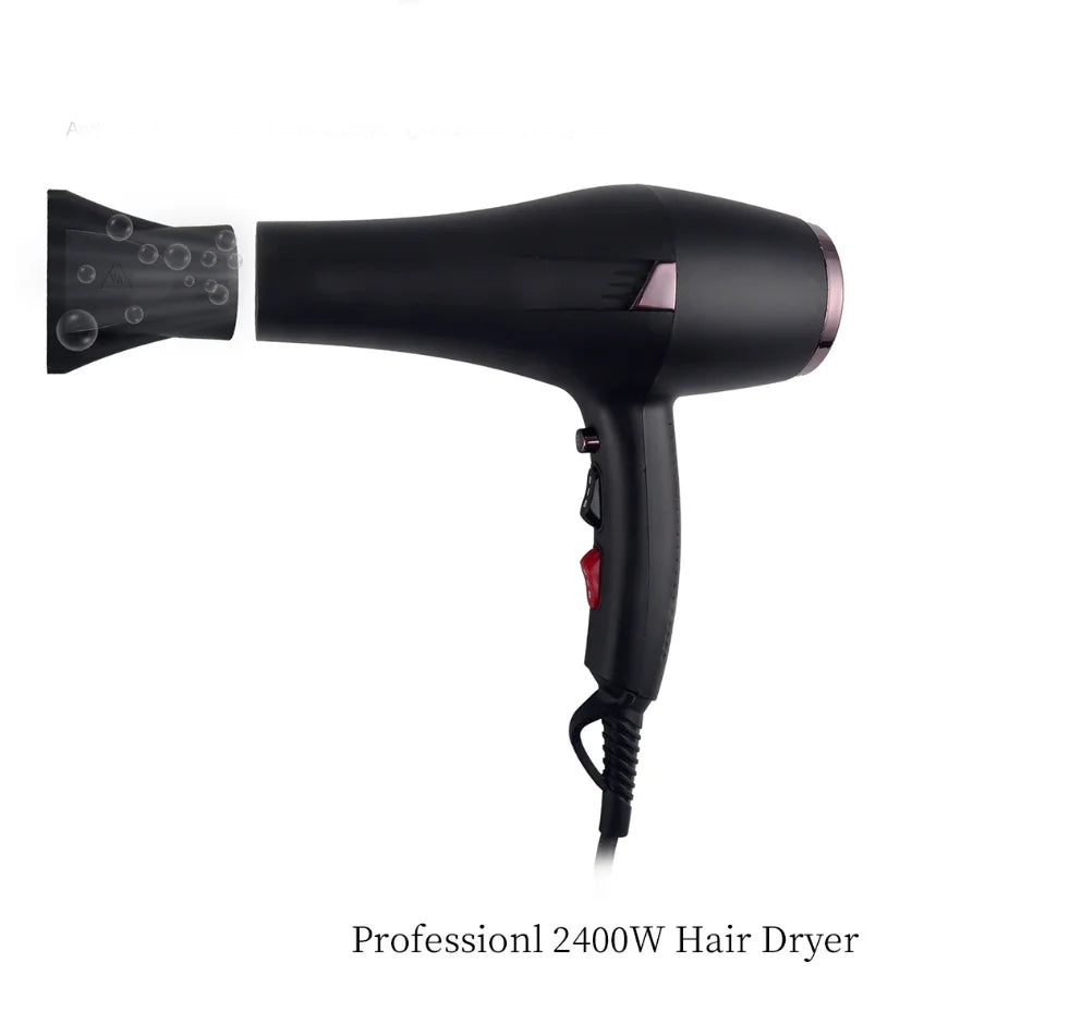 2 cold for and Concentrator Button, Hair Women, Dryer, Heat Cool for Settings, CONFU and Ionic Shinier Results, 3 Shot Dryers Hair 2400W hot Nozzle Function Dryer, air Speed