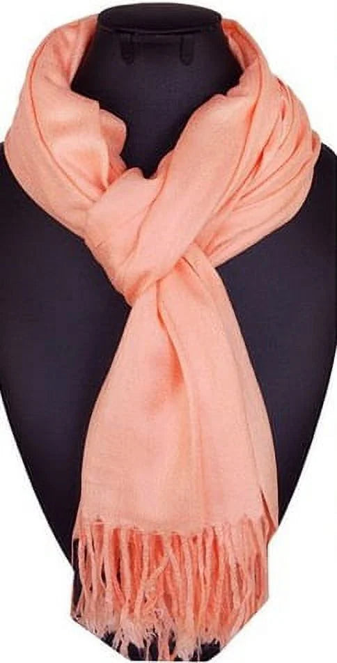 Wedding Scarf Shawl Peach of Bridesmaid Bridal Set Pashmina Shawl, Shawl, Wrap, 10