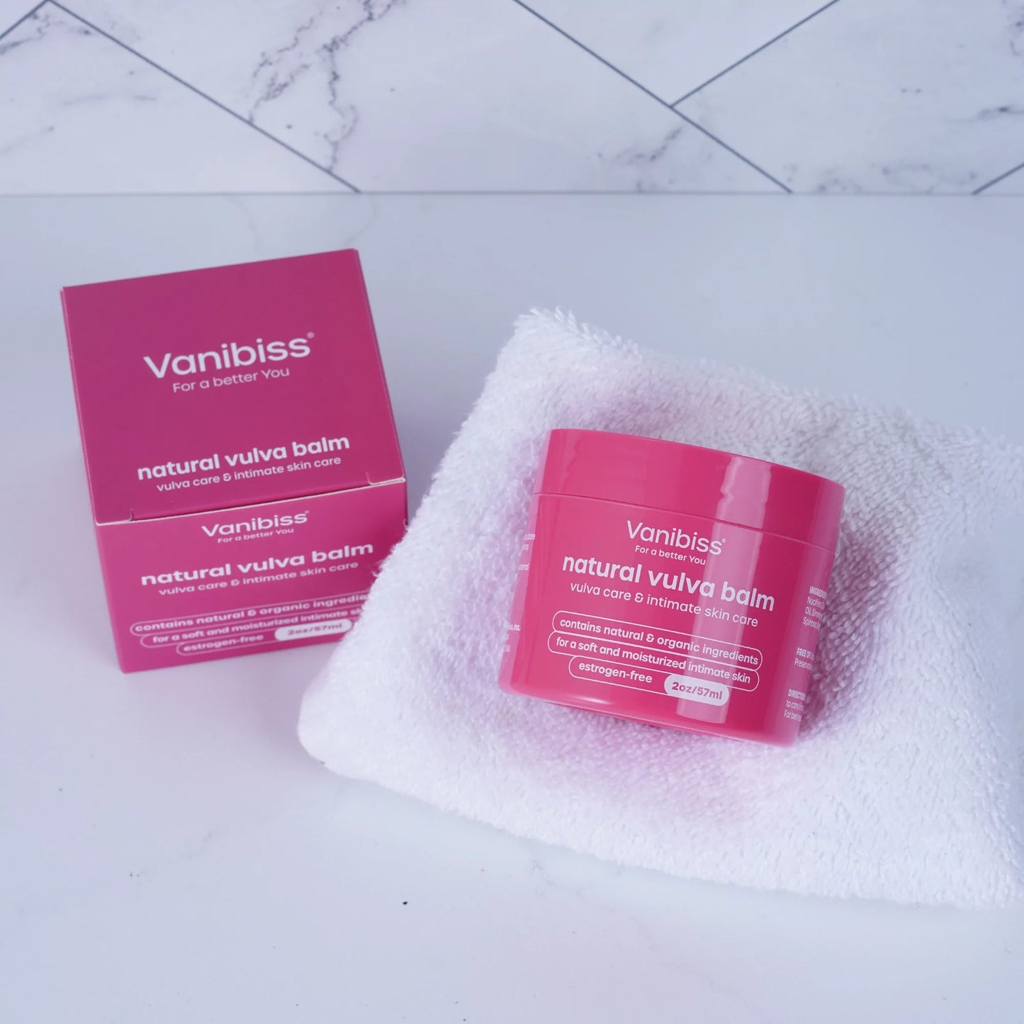 Vanibiss Free Natural Vulvar - - Vulva (2oz) Estrogen Vaginal Moisturizer Balm