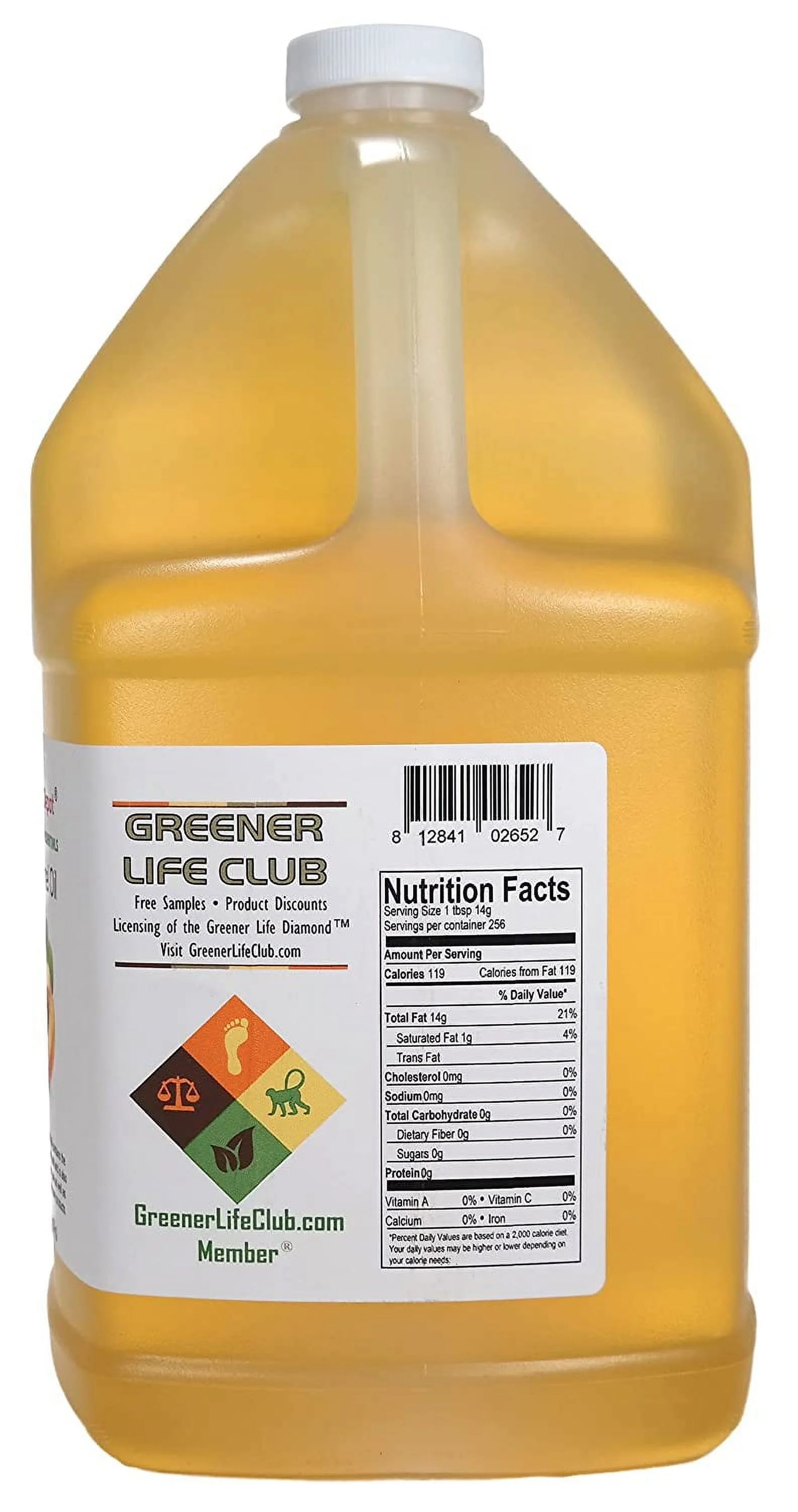 - - container Gallon Apricot - with Oil cap sealed Grade Food Kernel 1 safety HDPE resealable