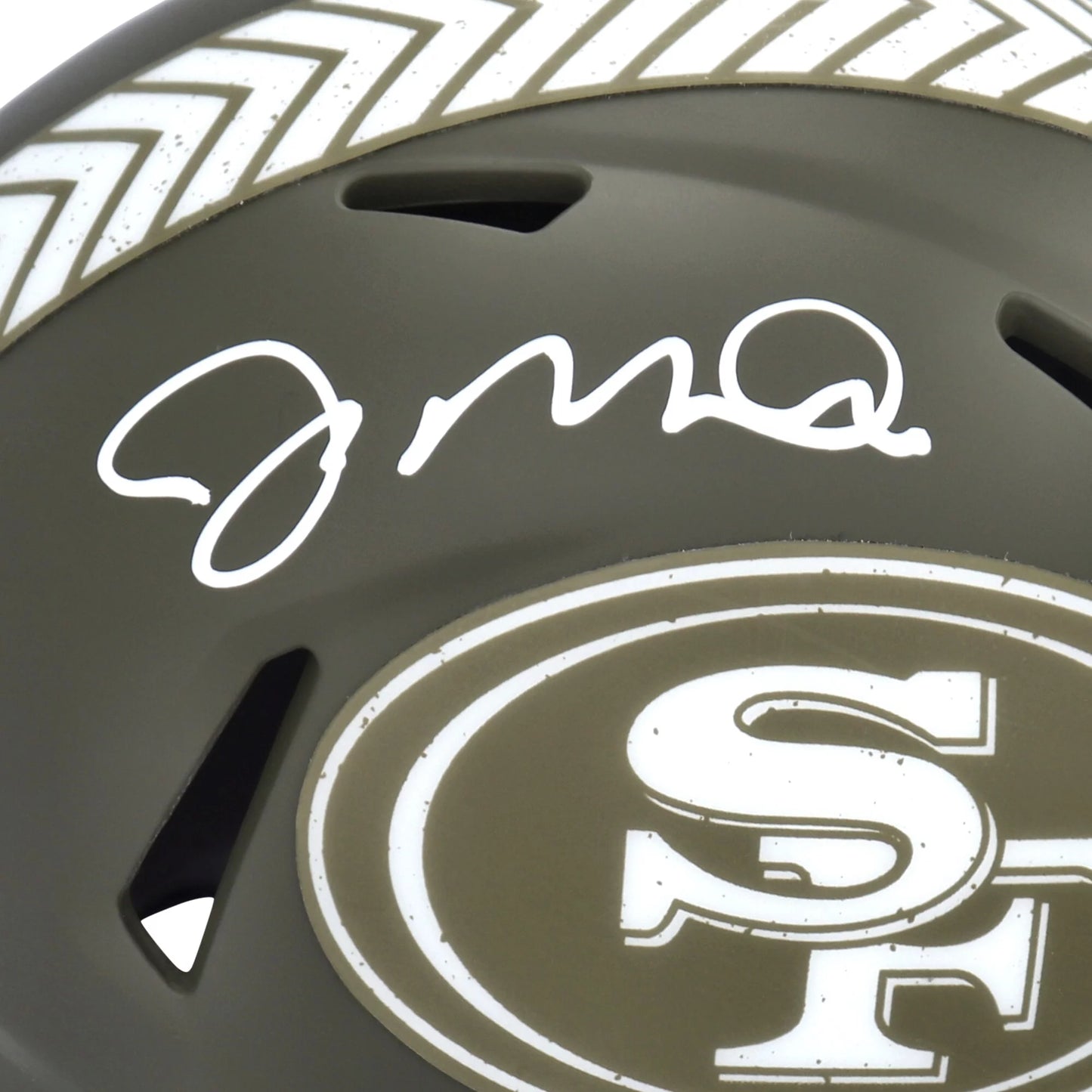 Speed 49ers Salute San 2022 Francisco Montana Helmet Autographed Mini Service Riddell To Joe