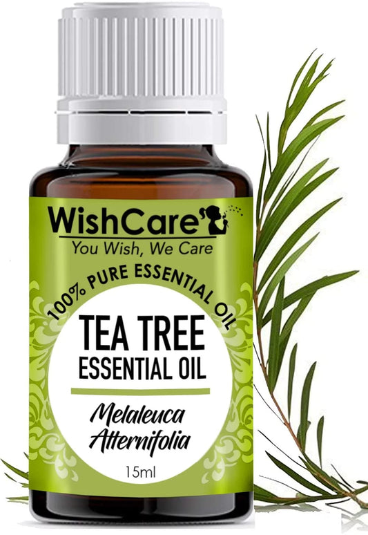 - Acne For Tea Essential Undiluted 15 and WishCare Skin, - Natural 100% ML Oil & Tree Care Pure, Hair