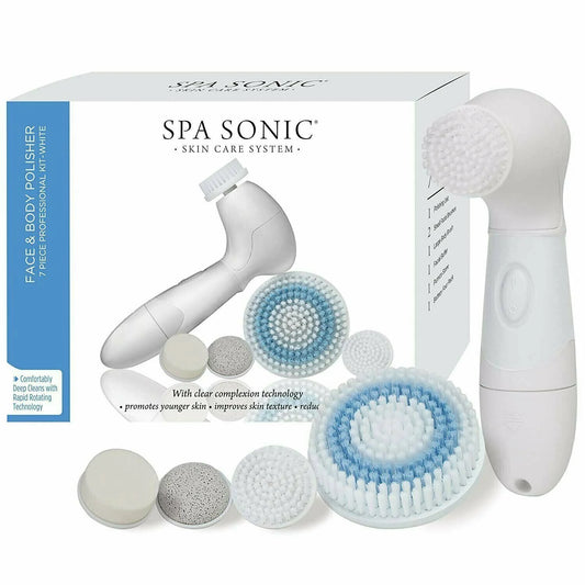 Skin Professional Sonic Polisher Body & Face Care Kit, System White Spa