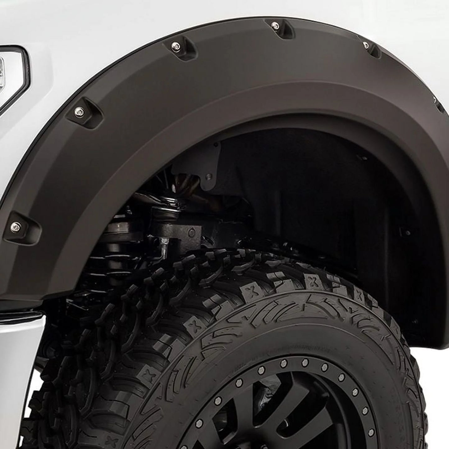 | by Unlimited JK RealTruck with Set, 2-Piece Bushwacker | Pocket/Rivet Rear Style 2007-2018 Max Finish Fender Black, Flares Textured Wrangler 10044-02 Jeep Compatible Coverage |