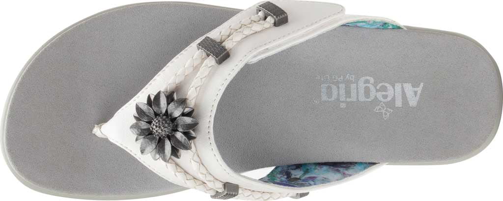 41 M Lite White Alegria Sandal PG Leather by Women's Vegan Thong Layah