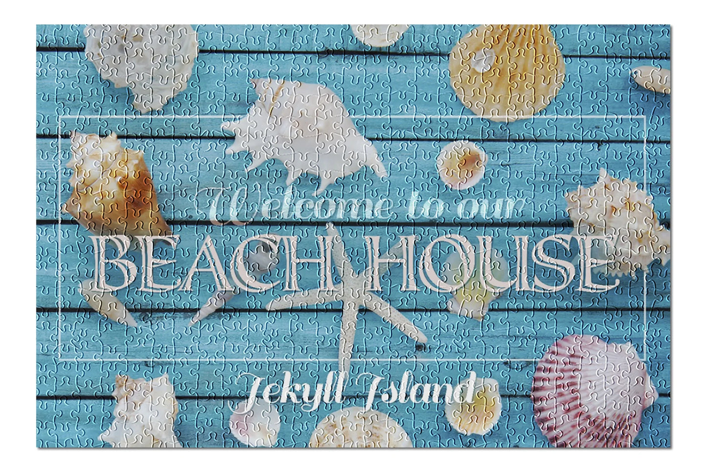 500 and (19x27 Jigsaw Puzzle Our for Adults inches, Piece House Premium Welcome Beach Georgia, Jekyll to Family, USA) Island, Made in