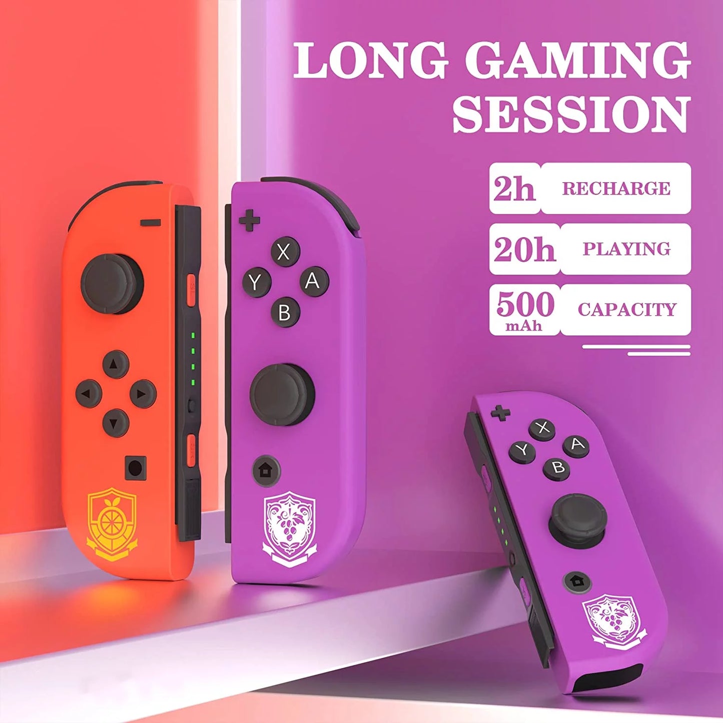 Switch - Dual Switch Nintendo Control Controller,Support Vibration/Wake-up/Motion Scarlet Controllers,Compatible with Violet