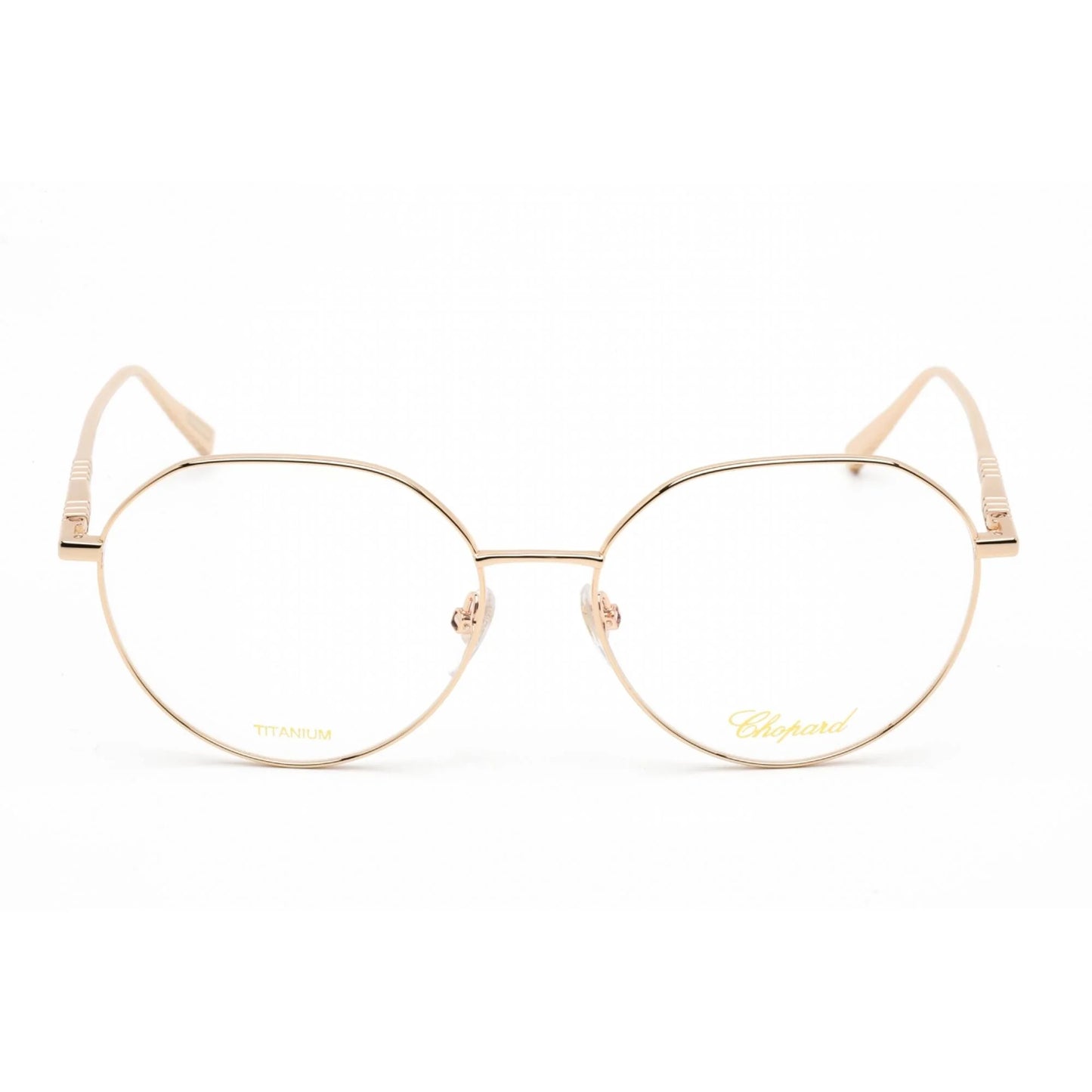 0300 Shiny Rose Metal VCHF71M Women's Gold Eyeglasses Chopard