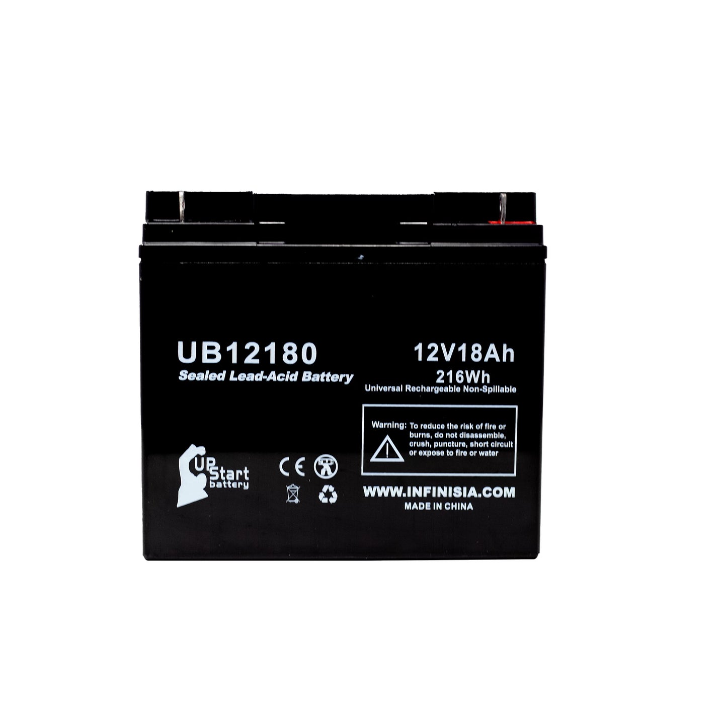 - 18000mAh, SLA) UB12180 Acid (12V, AGM, Battery Replacement Lead EAGLE Battery Sealed 18Ah, CFMP12V18 Compatible PICHER Universal Terminal, BATTERIES T4