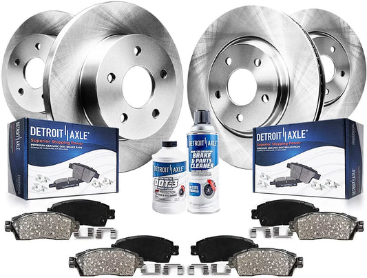 11.93'' 2012 : Replacement 2014 - Chevrolet Kit 2013 Brake Rear Impala for Disc Axle Limited, 2015 10.63'' Impala, Rotor Rotors & Brakes Ceramic Detroit Pads 2011 Front Brake 2016