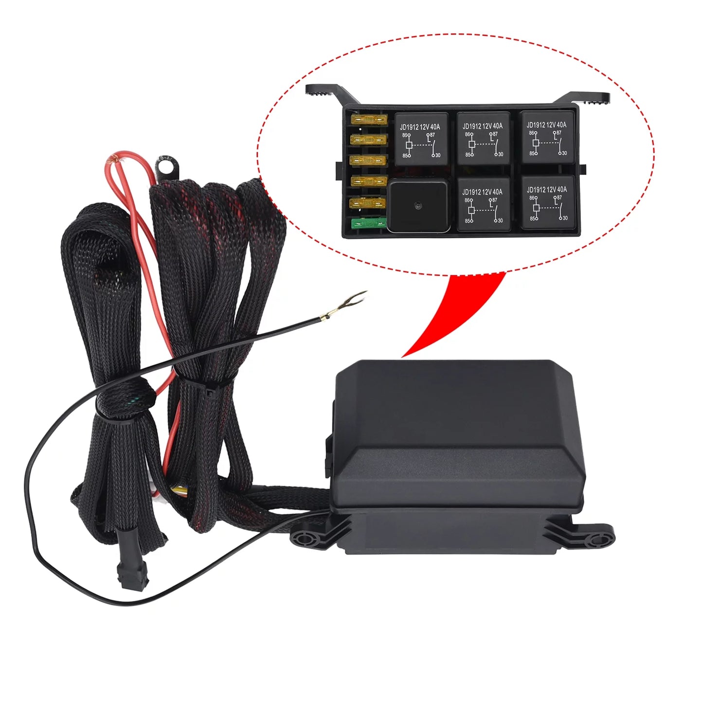 Switch ATV Blue Relay Geloo Circuit for 6 Switch Control Car System Panel Panel Gang Toggle Switch Box Truck UTV Pod LED Offroad Switch Multi-Function