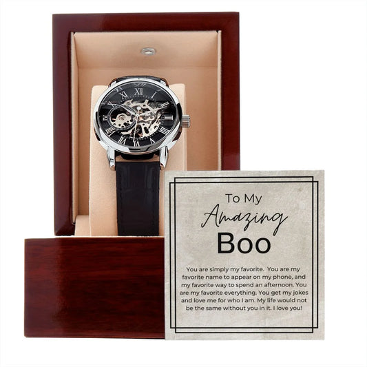 The Him + Watch Be Gift - Same Life Not Box Men's Would Openwork for - Watch My