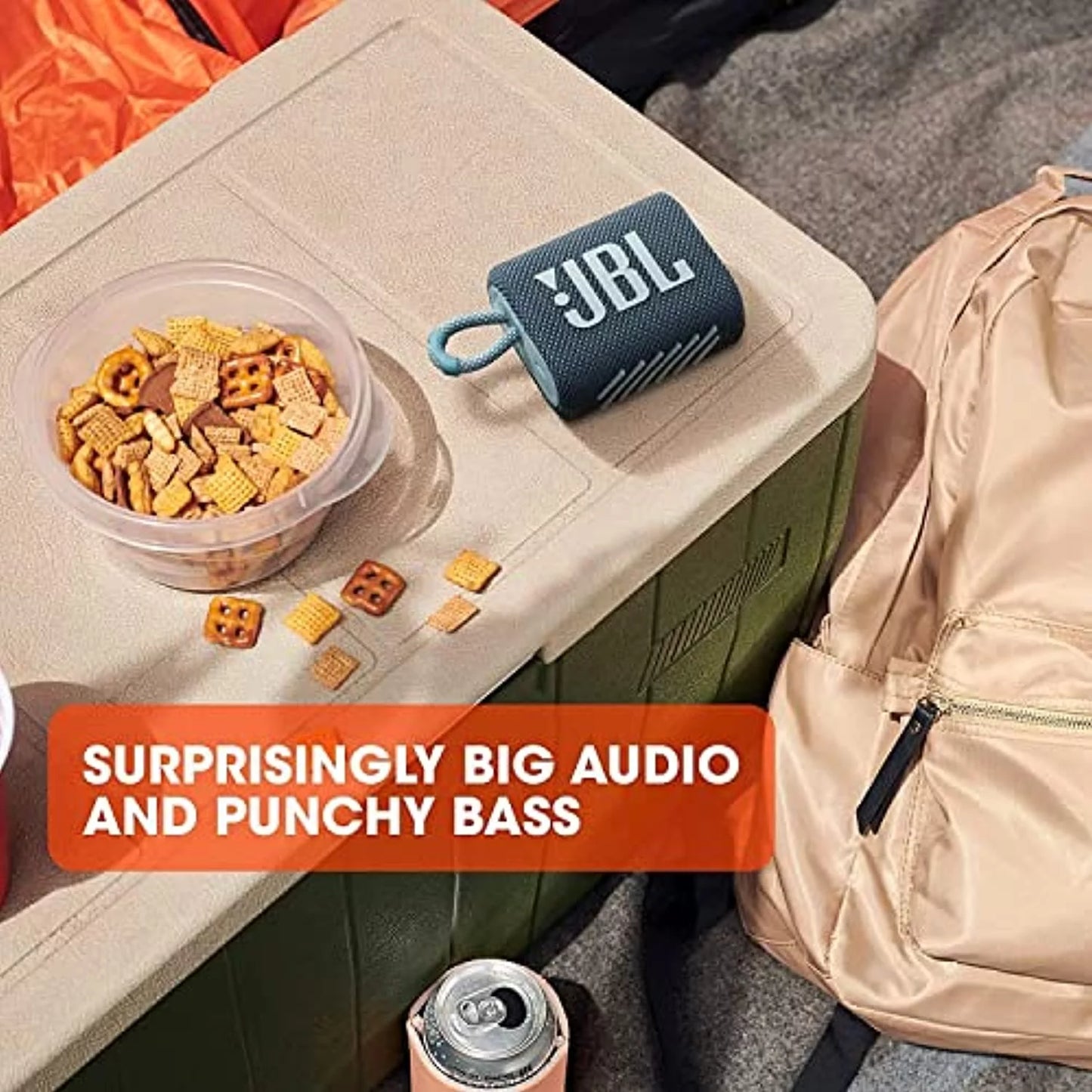 3 & Outdoor Dustproof (Refurbished) Portable Wireless Bluetooth Speaker (Blue) Go JBL Waterproof Restored IP67