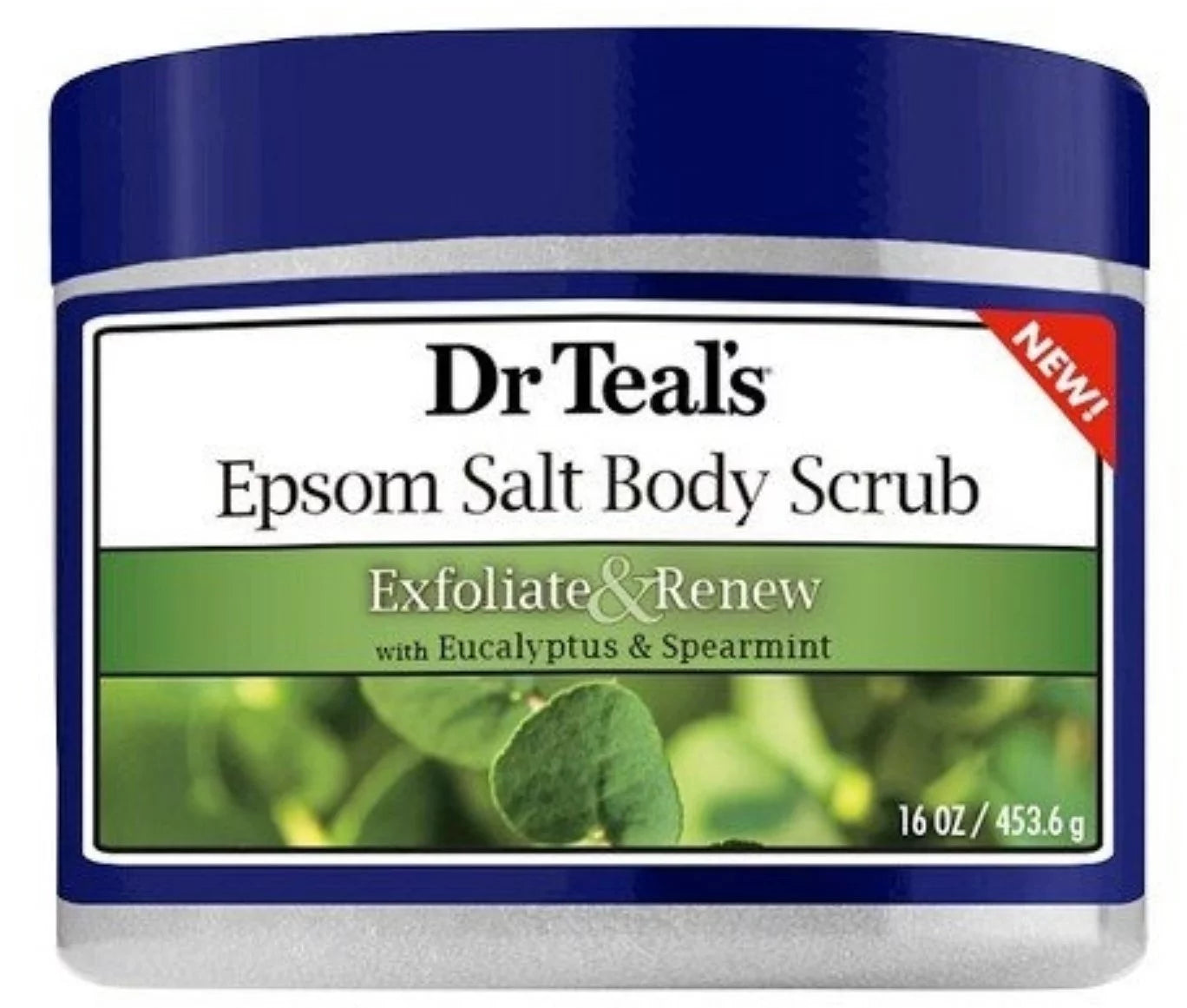 & Dr Spearmint (Pack 6) Renew oz & Exfoliate 16 Scrub, of Teal's Body Salt Epsom Eucalyptus