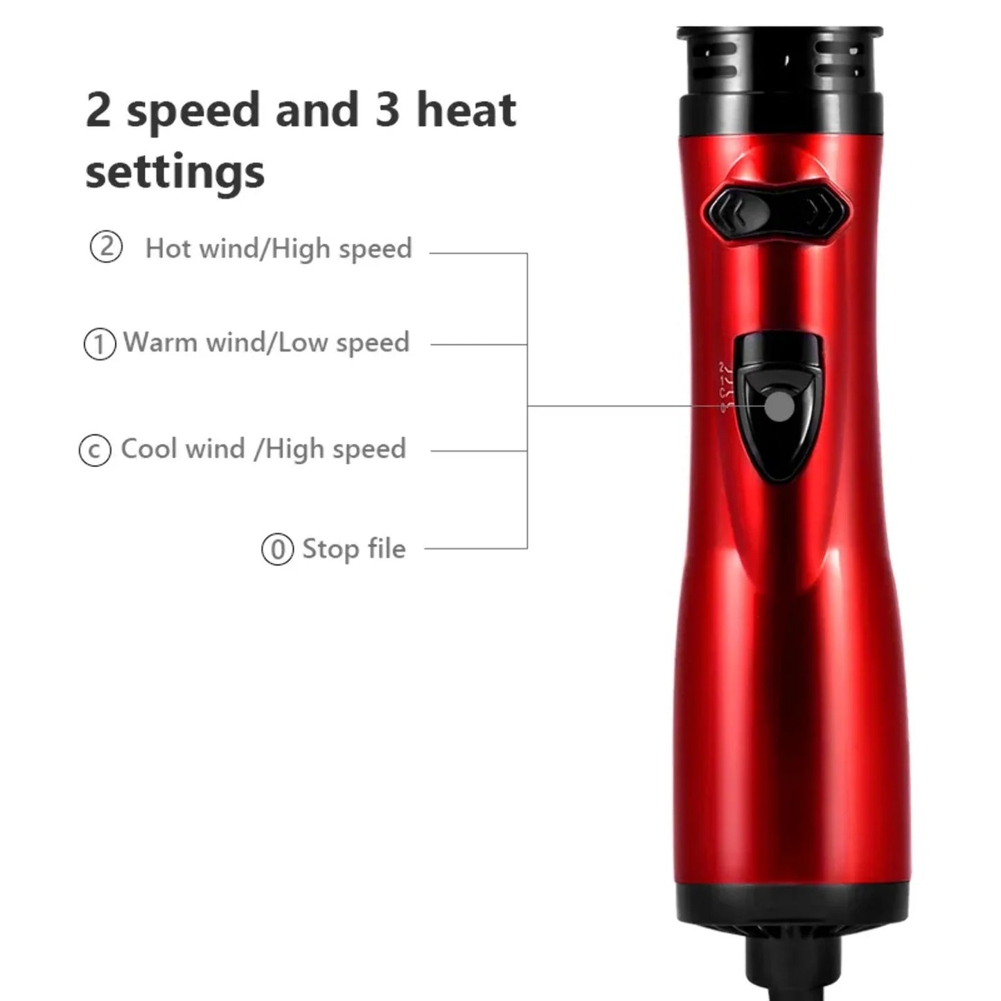 3-in-1 Dryer Hot Rotating Hair and Styler Air