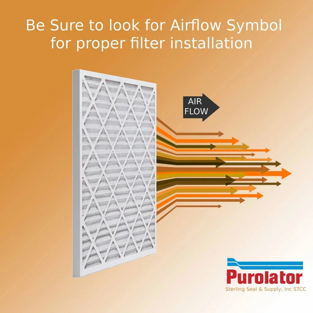 Air Air Pack) 16x25x2 MERV Guard Filter Purolator 8 / Pleated (6 -