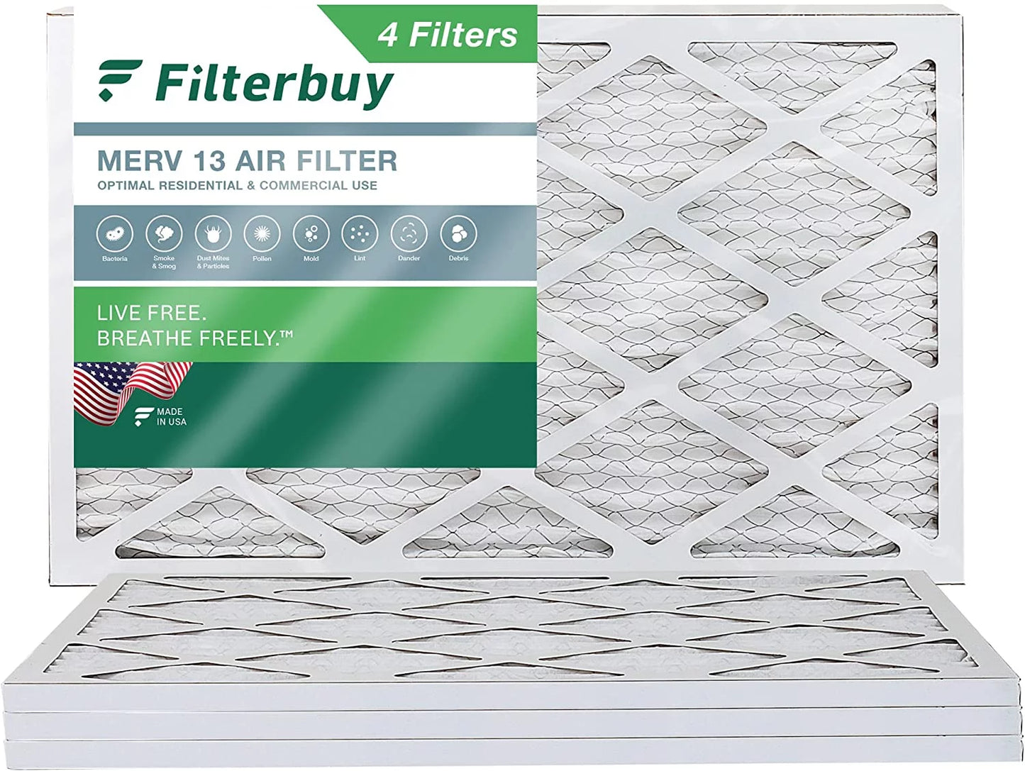 13 Furnace Air Filterbuy MERV AC HVAC 12x30x1 (4-Pack) Filters Pleated