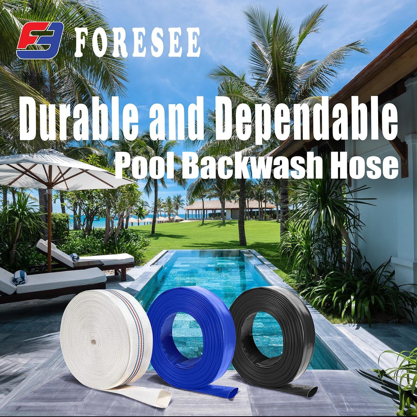 use Ideal Pool industrial for Lay-Flat and commercial Hose PVC - Backwash