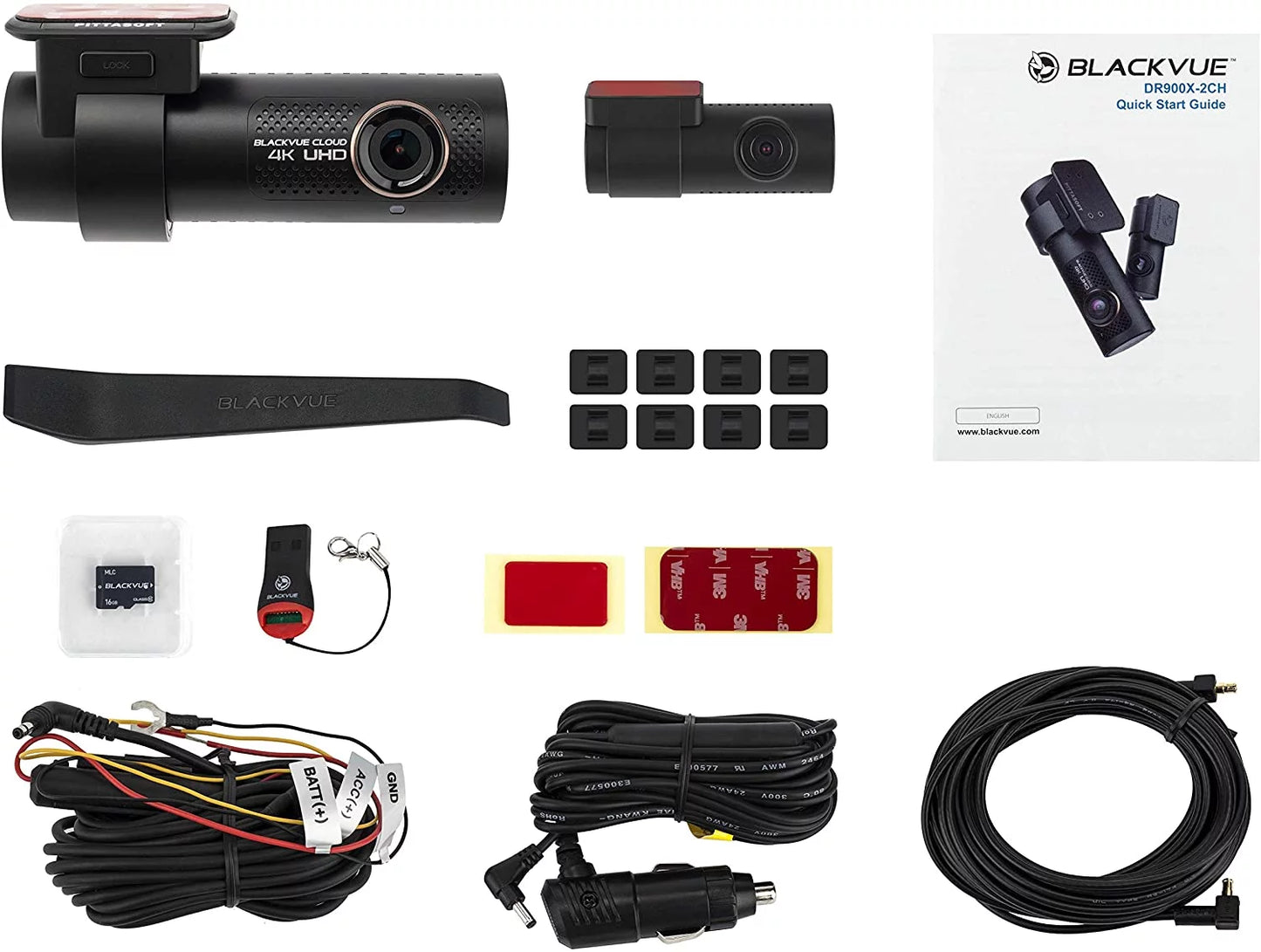 4K with 32GB Dashcam LTE Microsd Optional DR900X-2CH Module BlackVue Card Cloud UHD CM100