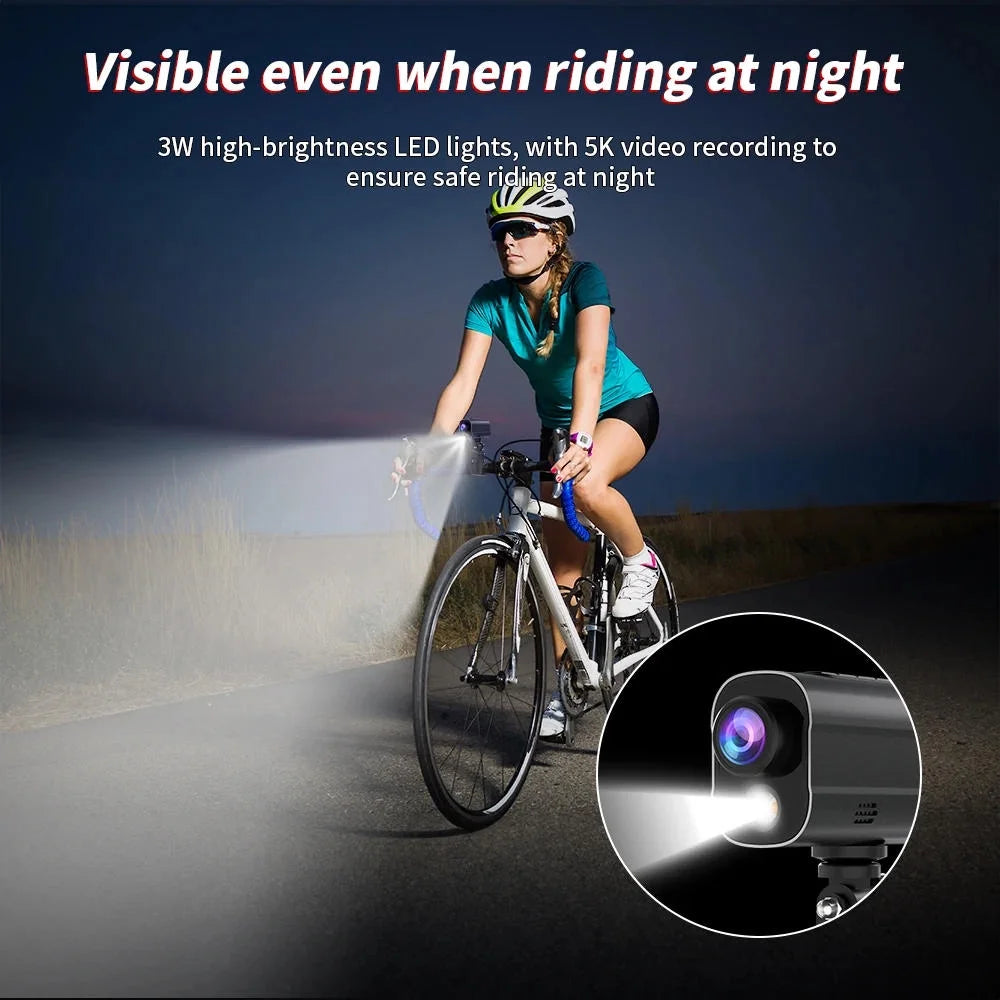 Sport Shake Camera Bike DV with Anti WiFi Riding Action Led Drive 5K Light Road Bicycle Motorcycle Camera Helmet Recorder