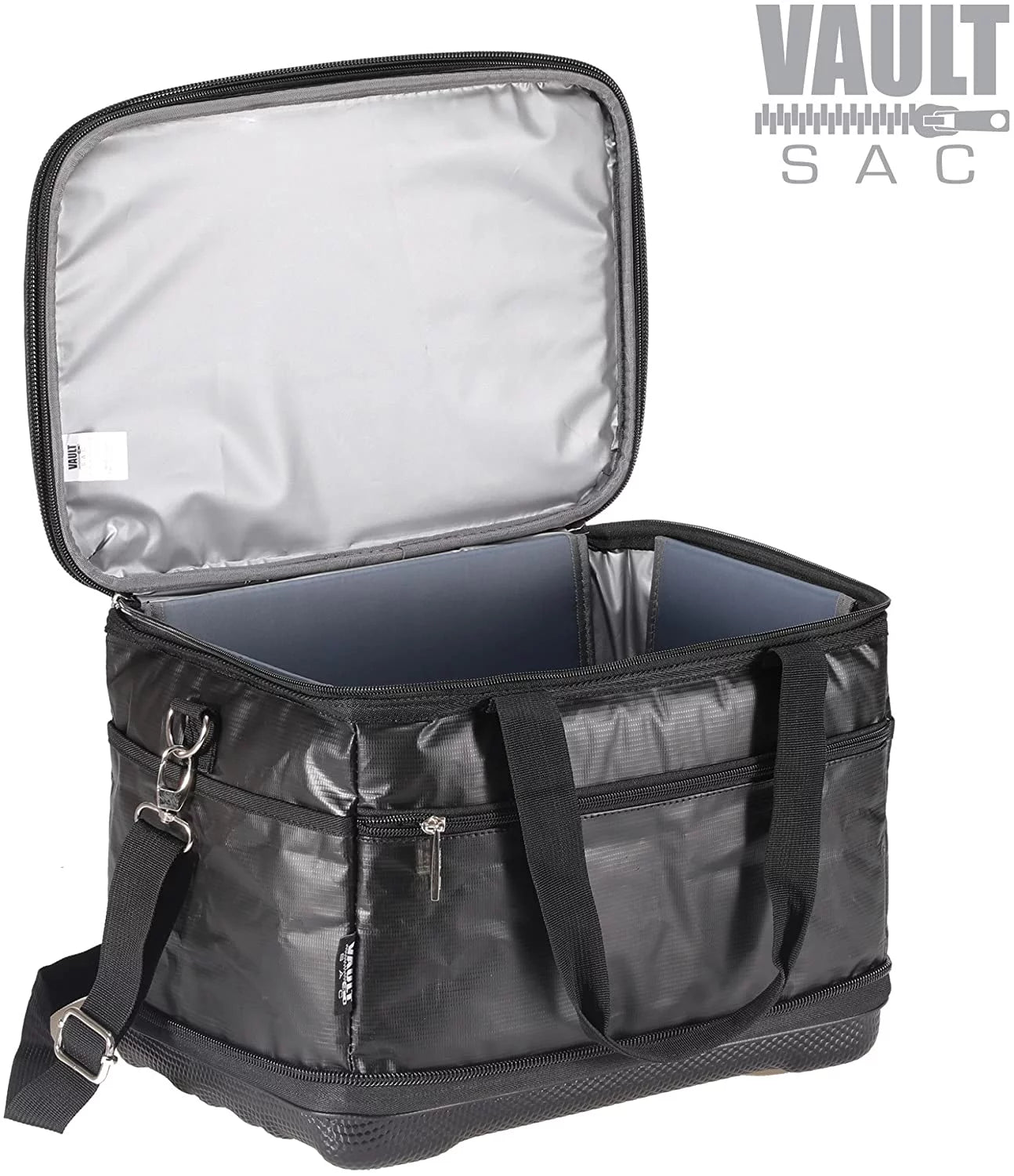 Top Cooler | | 30 Portable Soft | Sided Fully Capacity Insulated Folding Bag and Bottom Hard Can Collapsable