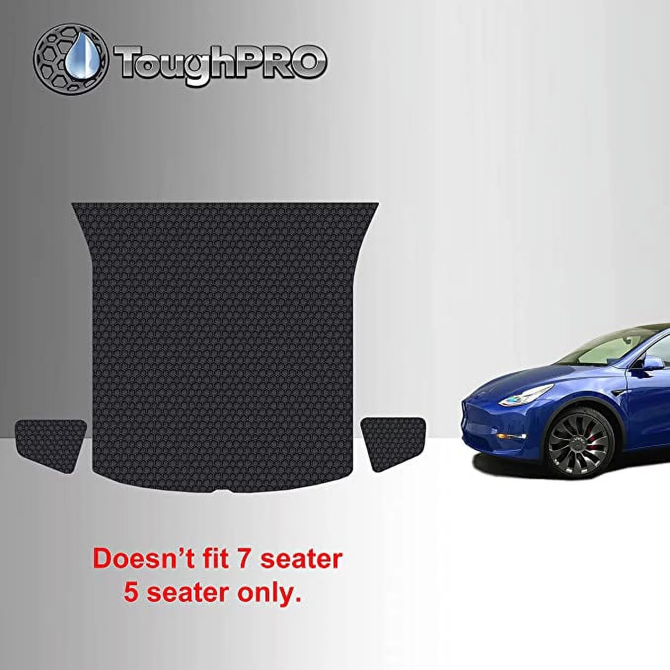 Accessories Mats Model All TOUGHPRO Y with Duty Cargo/Trunk Weather Compatible 5 Fit Tesla Seater 2022 Heavy Custom