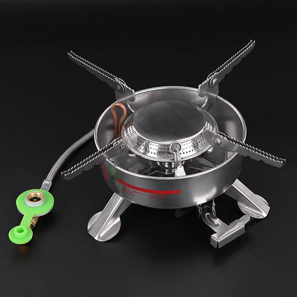 Stainless Gas Outdoor Cooker Big Split-Type Butane Power Picnic Steel Camping Portable BRS-10