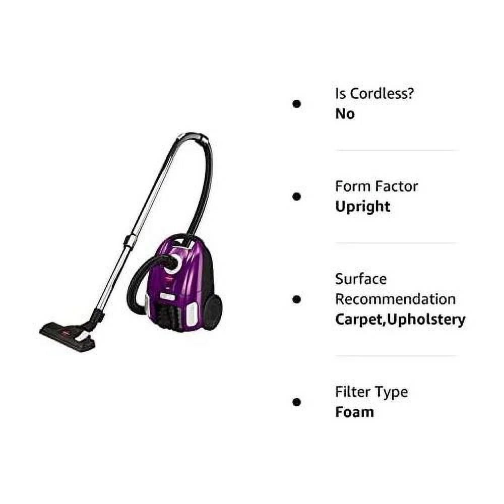 With Vacuum Extra Upright Nozzle, Cord With & Cleaning Rewind Cord Multi-Surface Wand, Suction Telescoping Automatic Cleaner Lightweight Canister Power Long Powerful