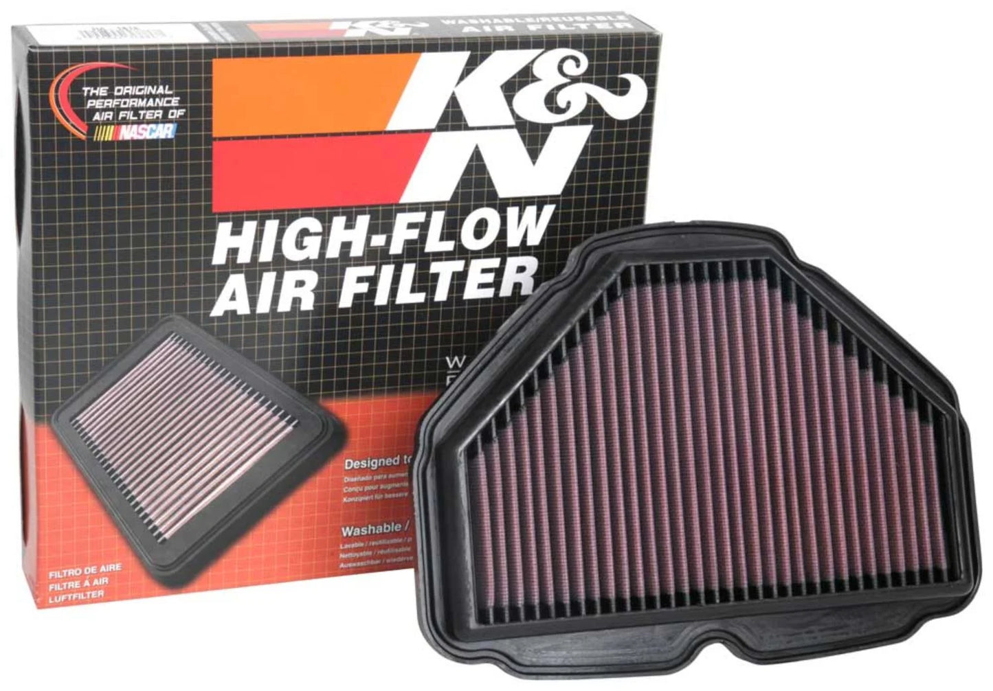 Wing, High Tour, HA-1818 (GL1800 HONDA Engine Air Auto. 2018-2019 DCT) Premium, Tour Auto. Airbag Performance, Powersport K&N Air Filter: DCT, Filter: Gold