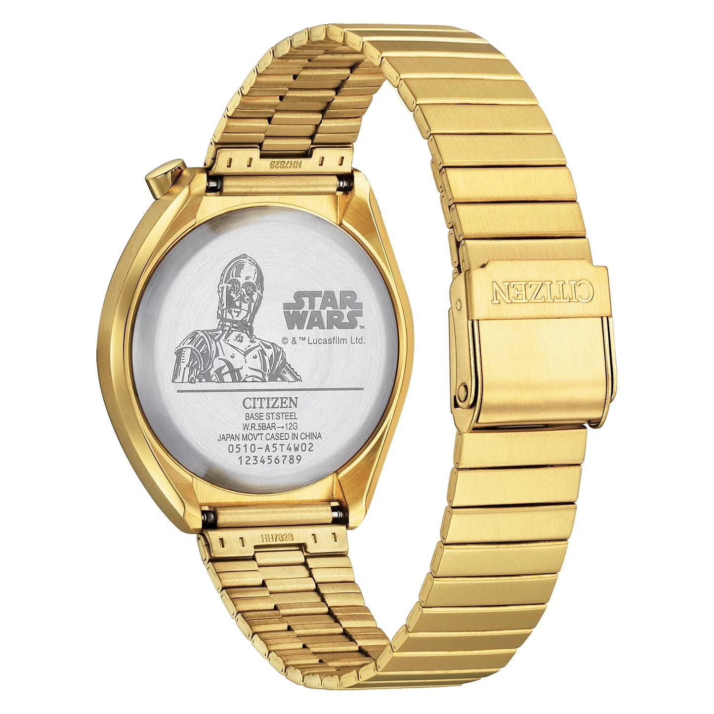 Watch Chronograph AN3662-51W Wars Goldtone Quartz Unisex Citizen C-3PO Star