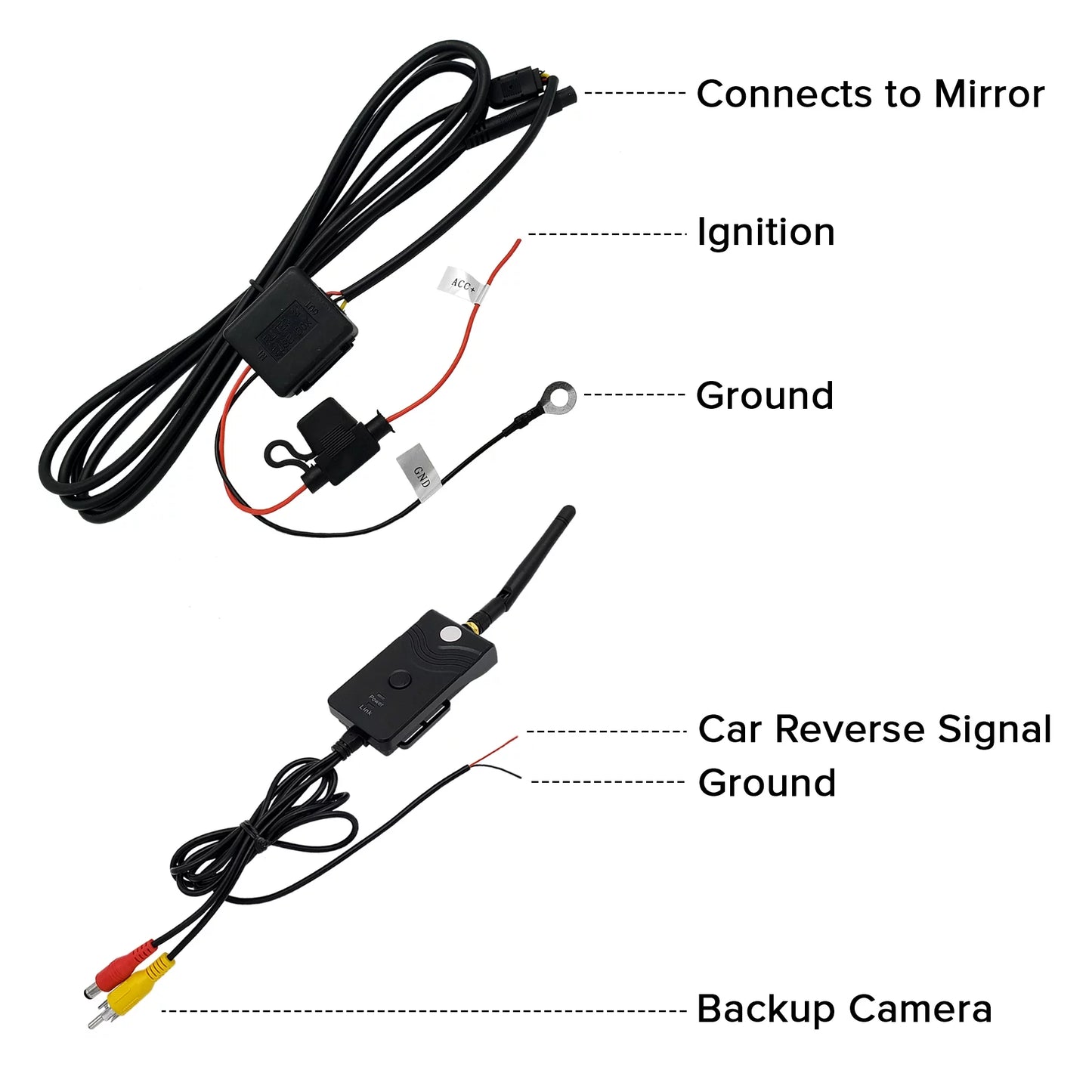 Transmitter View & Cars Tailgaters Universal | Wireless OEM Fit Mount LCD for Rear with 4.3" Screen Master Mirror