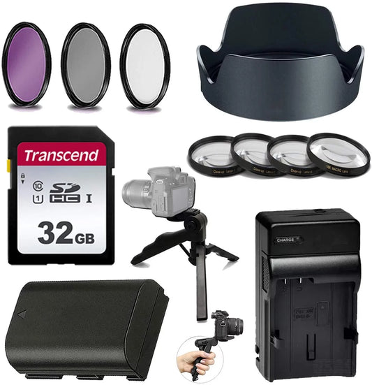 77mm : Lens Kit, Mark Mark Mark 6D Kit 24-105mm EOS LP-E6N 5D EW-83M More 12pc- II, 5DS Macro Includes R Hood Canon IV, Lens,Kit 5D with for 5D Battery, 5DS, PZ Mark 4-Piece Replacement II, R, & III,