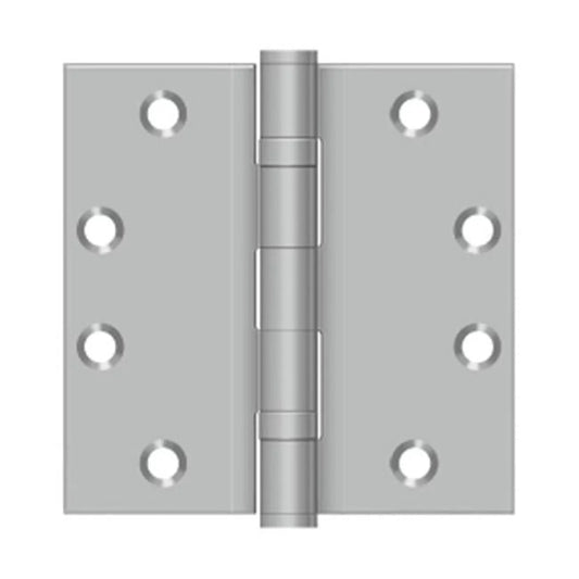 4.5 Steel Stainless 4.5 Square Hinge, Stainless in. 2BB Brushed x