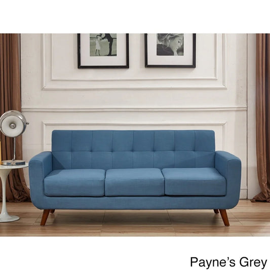 Upholstered Furniture Furniture Grace U.S. Sofa Rainbeau US Payne'S Linen Grey Pride Pride Tufted Mid-century