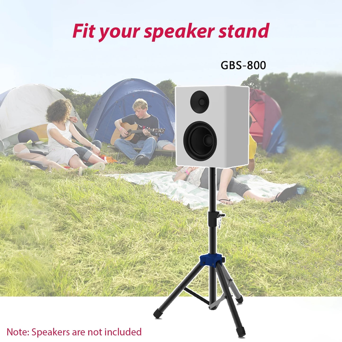 Speaker, Bracket Studio Sound Surround Heavy Duty Non Bisofice Performance Stand Speaker Stand slip Tripod for with Adjustable Height for Base,