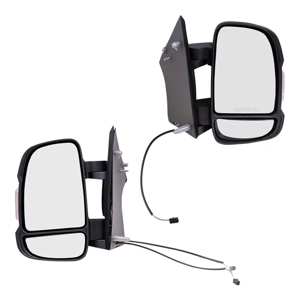 Van Pair Mirrors w/ Set Replacement Side 5VE98JXWAD 14-19 5VE99JXWAE for ProMaster Signal Manual View