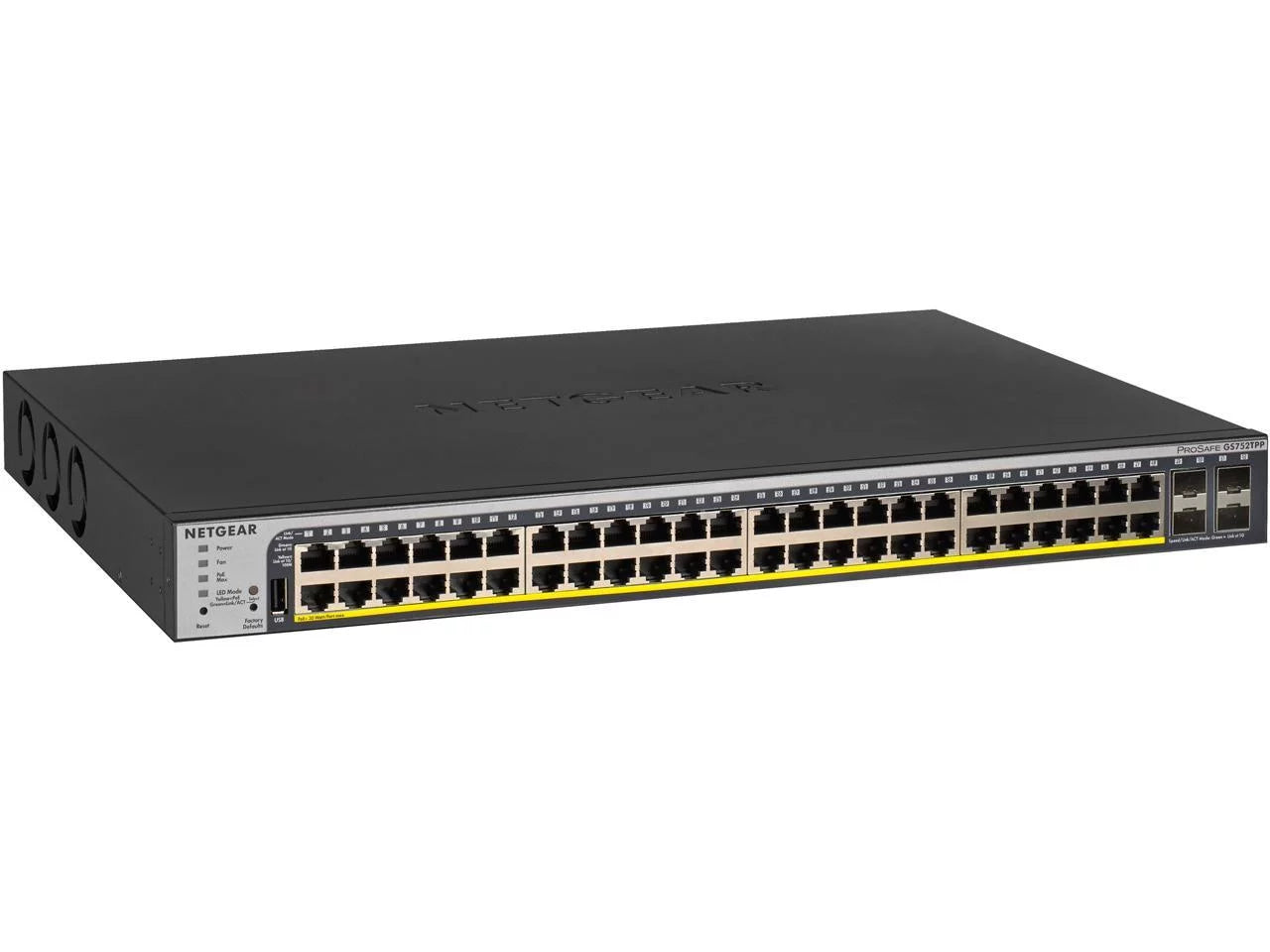 (GS752TPP) Gigabit SFP and with NETGEAR Ethernet Chat | 760W Smart Technical 4 | ProSAFE Ports Pro Switch Support Lifetime PoE+ 48-Port Managed