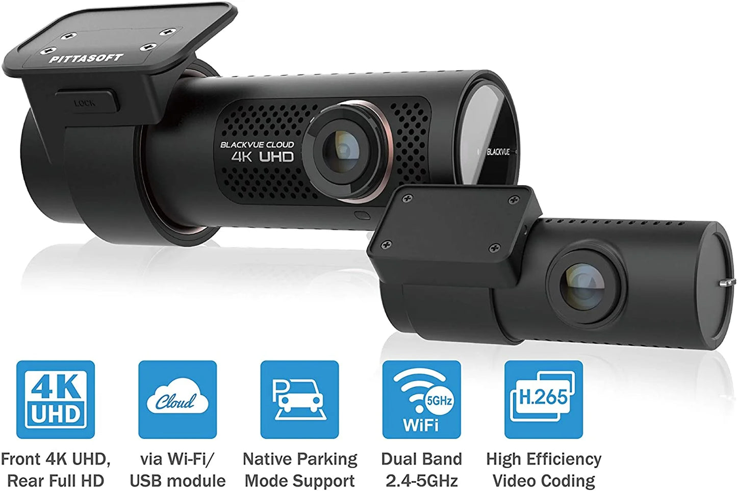 4K with 32GB Dashcam LTE Microsd Optional DR900X-2CH Module BlackVue Card Cloud UHD CM100