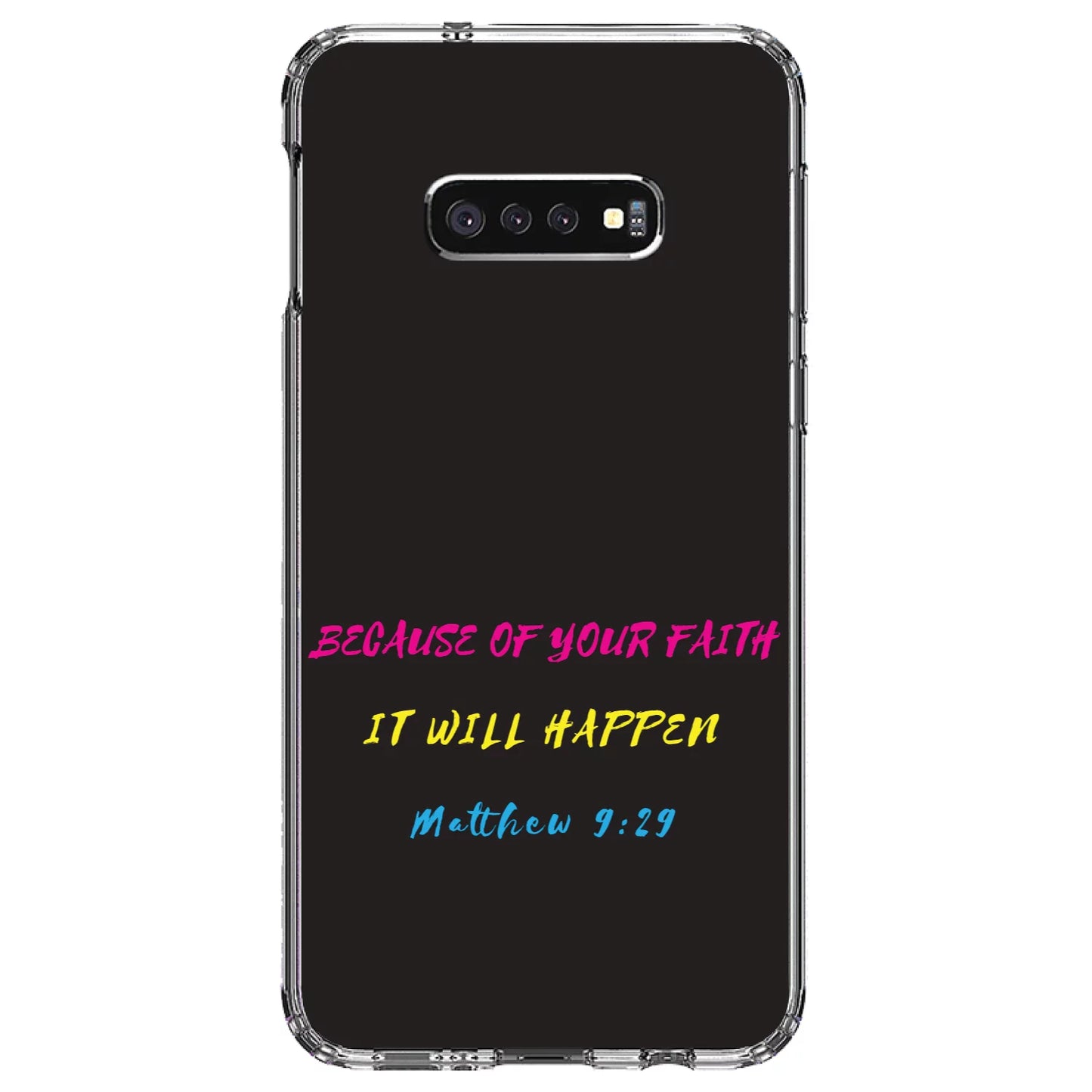 - - Shockproof TPU Happen S10e Hybrid of Screen Glass Samsung Because Bumper, Back, Tempered DistinctInk Your Protector It (5.8" Galaxy Faith, Will Matthew - for Acrylic Case Clear 9:29 Screen)