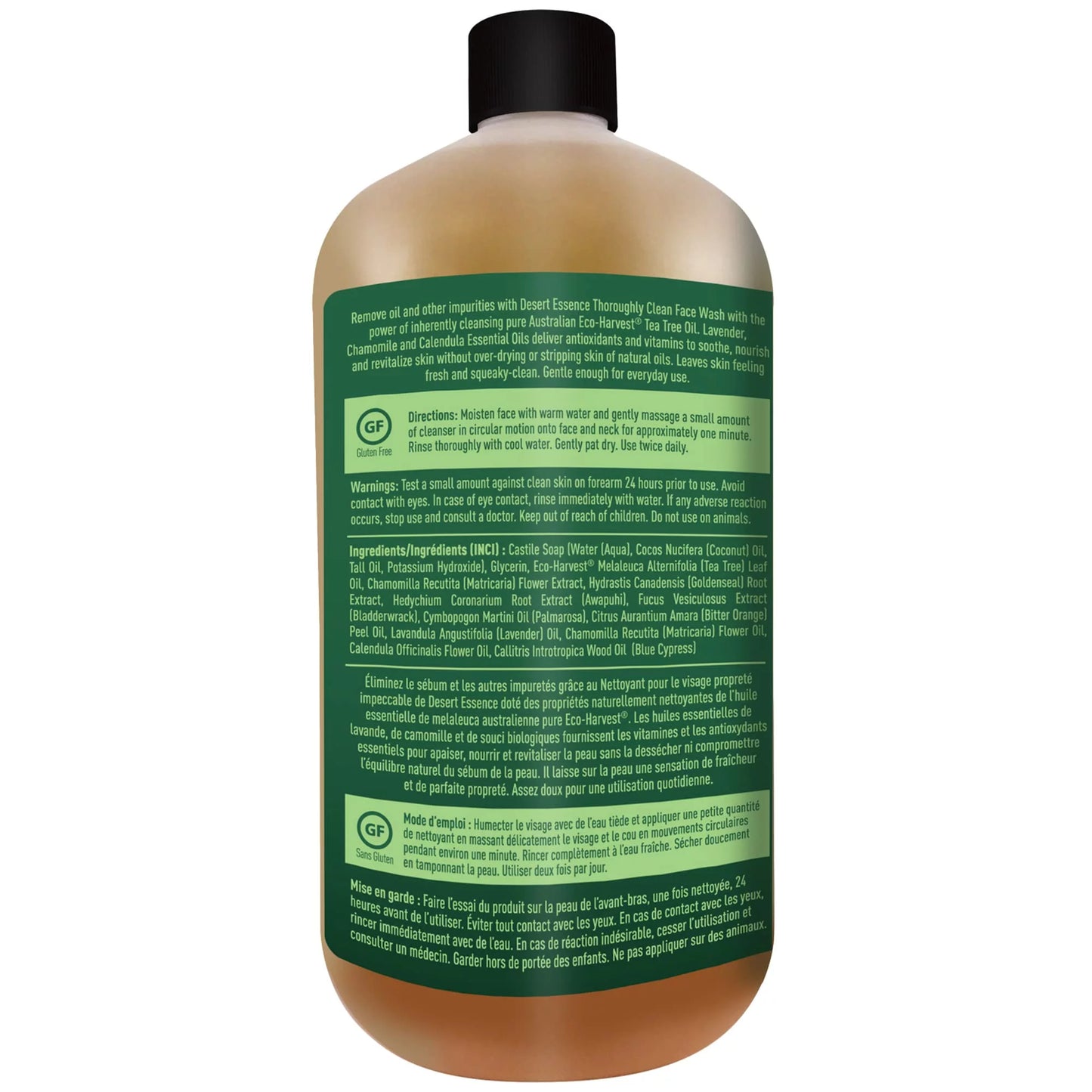 With Fl Wash Thoroughly Desert & Non-Drying, Oz Tree (Pack Clean Hydrating 2) Tea Oil, Of Face 32 Essence,