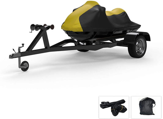 Weather Storage UV Yamaha Rays, Sun, - - - Includes Bag Weatherproof 2020 EXR and Rain, and Straps Color All Ski from - for Trailer More! Trailerable Yellow/Black Protects Jet Covers