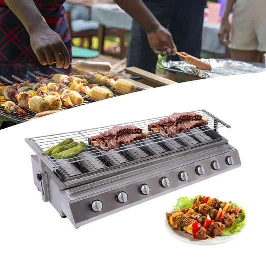 Stainless Patio Party Grill Gas Steel BBQ Grill for Picnic, Garden YIYIBYUS Home Barbecue