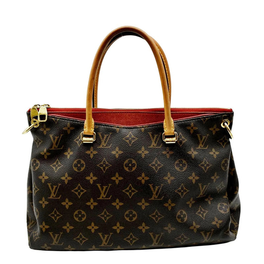 VUITTON Bag MM Pallas LOUIS Brown Canvas Monogram Shoulder Pre-owned