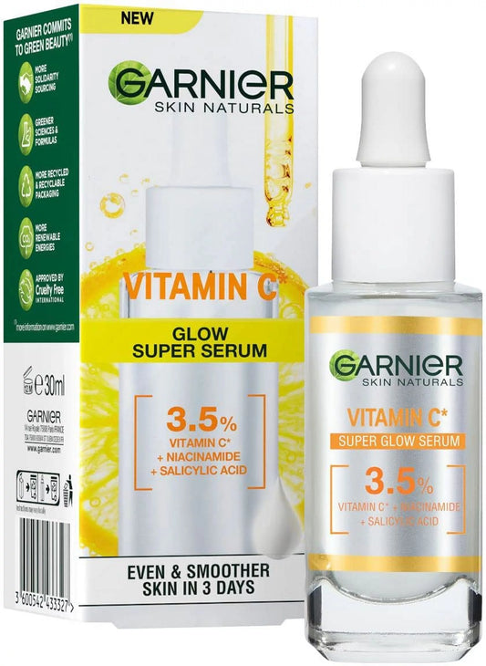 Skin Glow Spots Garnier Serum, Anti-Dark 30Ml. And Brightening Naturals